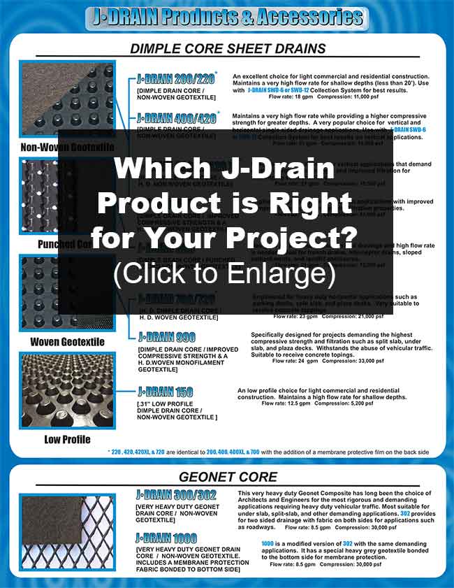 J Drain Products